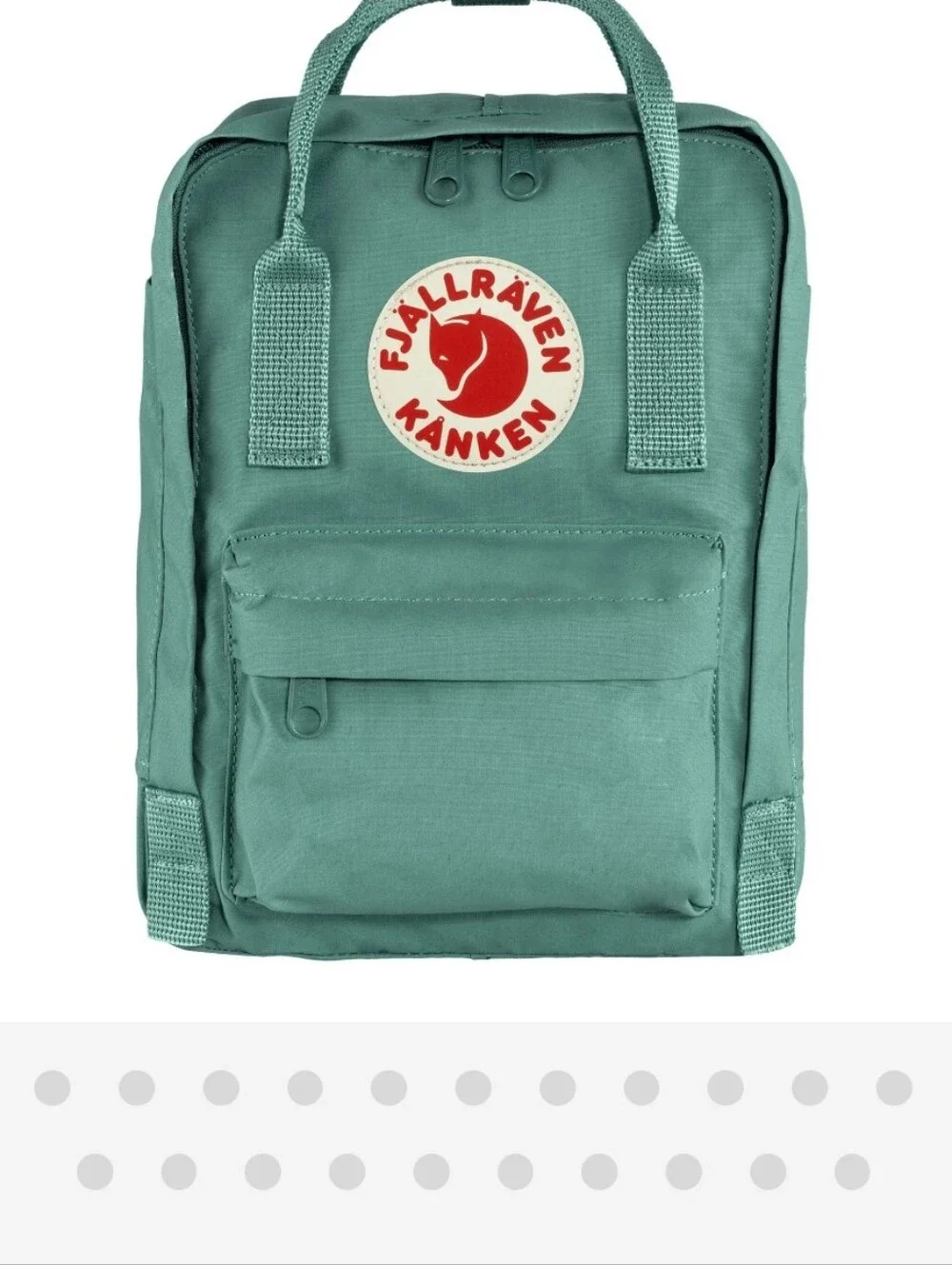 Fjallraven Kanken Fjällräven Kånken Classic Backpack Frost Green W/ Seat Pad